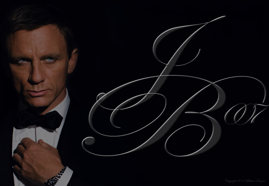 Lithiumdesigns James Bond Daniel Craig Elegant Scroll Wallpaper
