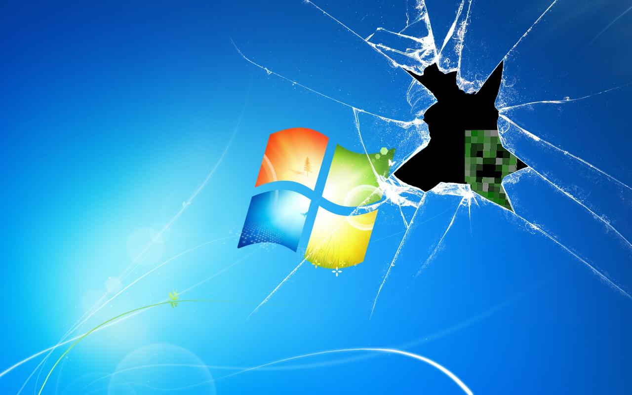 My Windows Creeper Background Pixel Popular HD Wallpaper