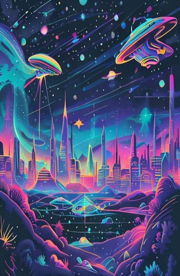 Retro Sci Fi Wallpaper