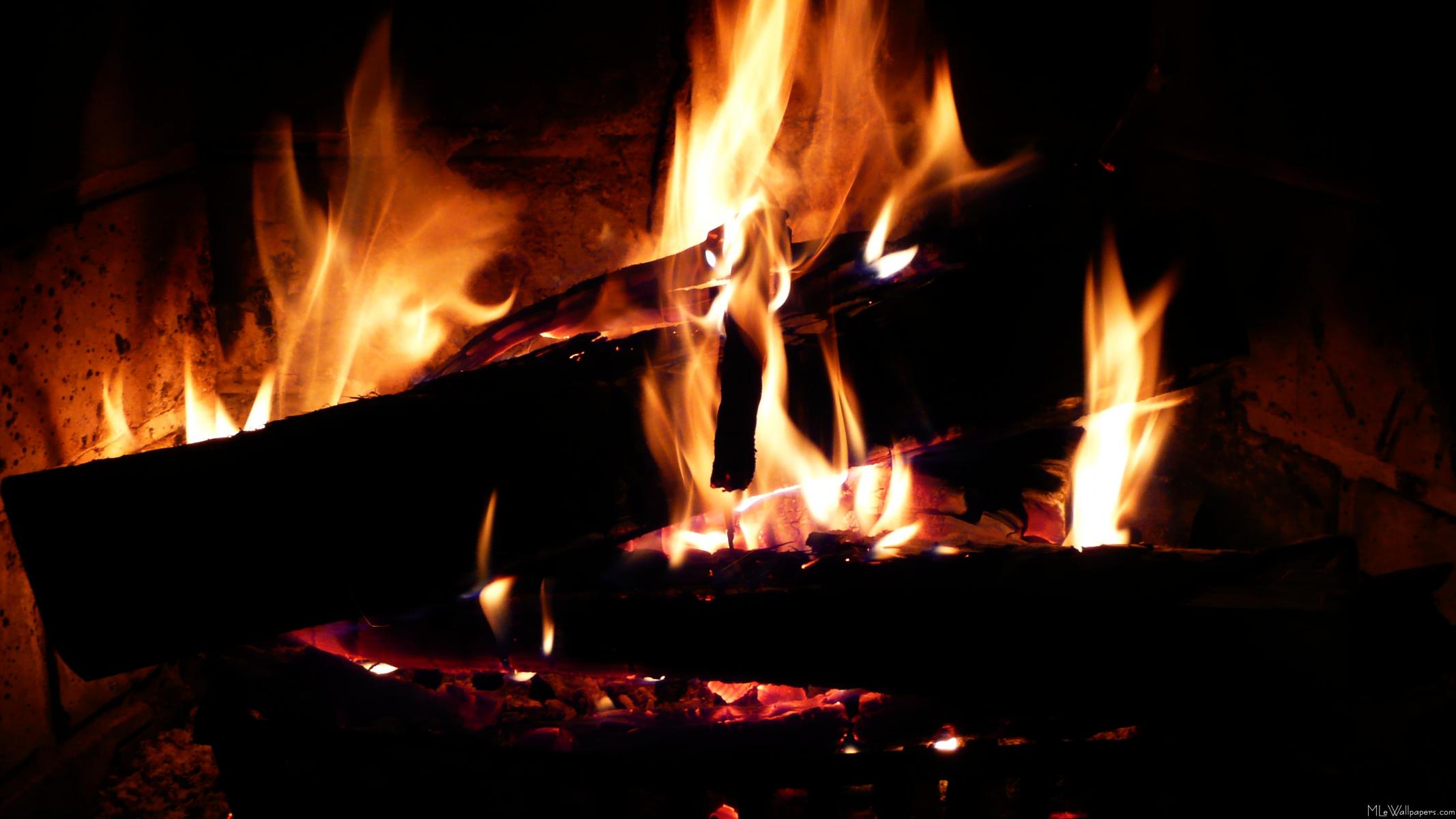 fireplace 4k crackling screensaver free download