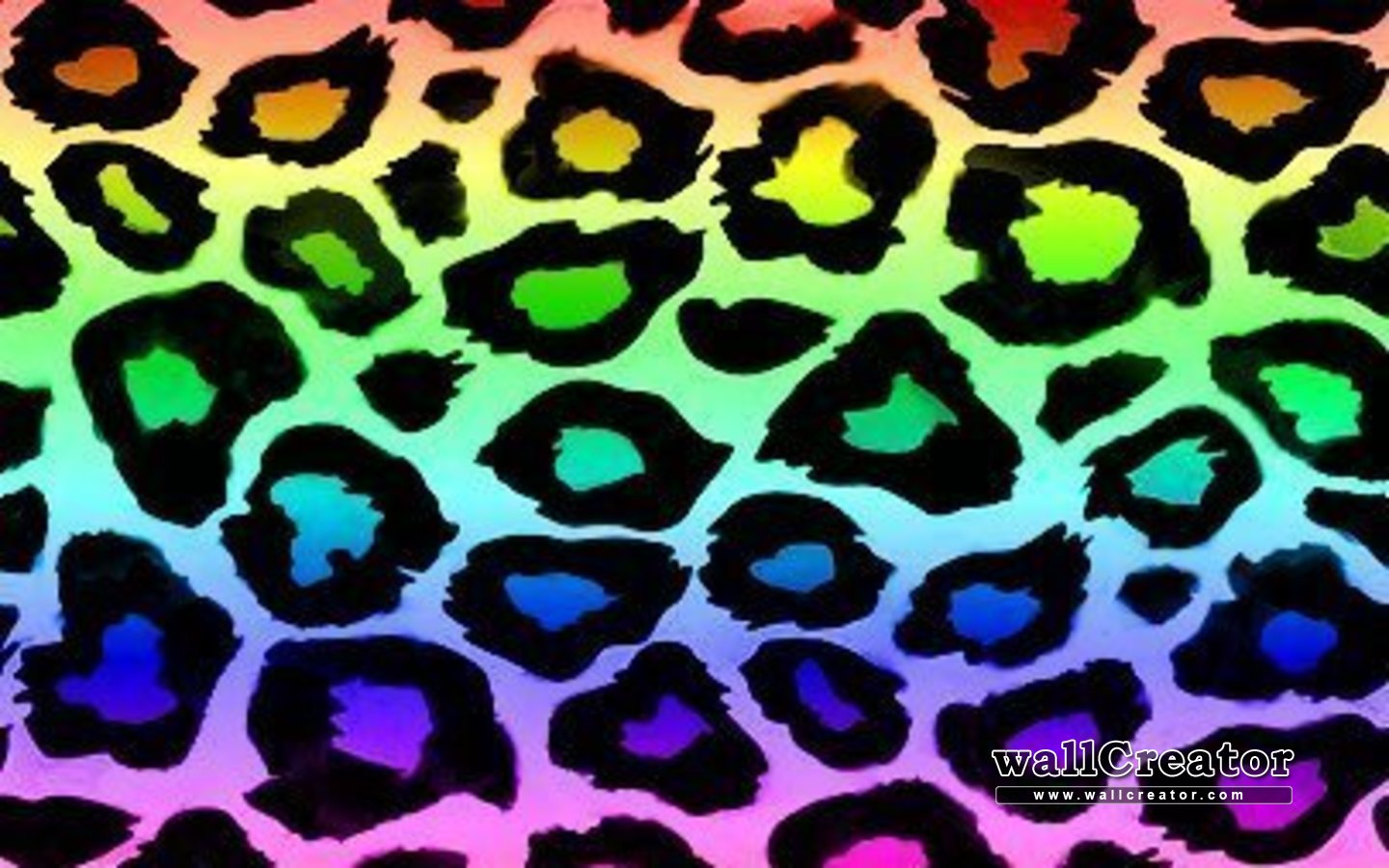 Rainbow Leopard Print Wallpaper