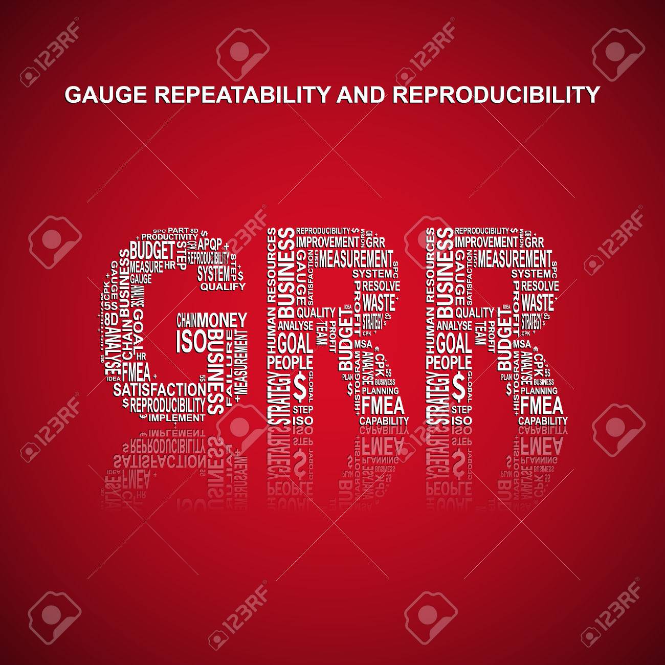 Gauge Repeatability And Reproducibility Typography Background