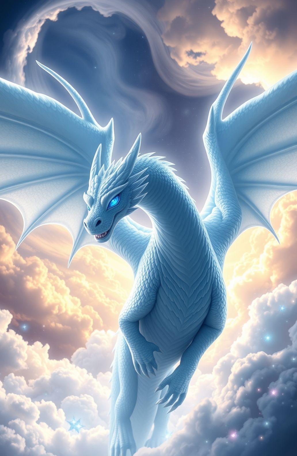 Blue Eyes White Dragon Wallpaper