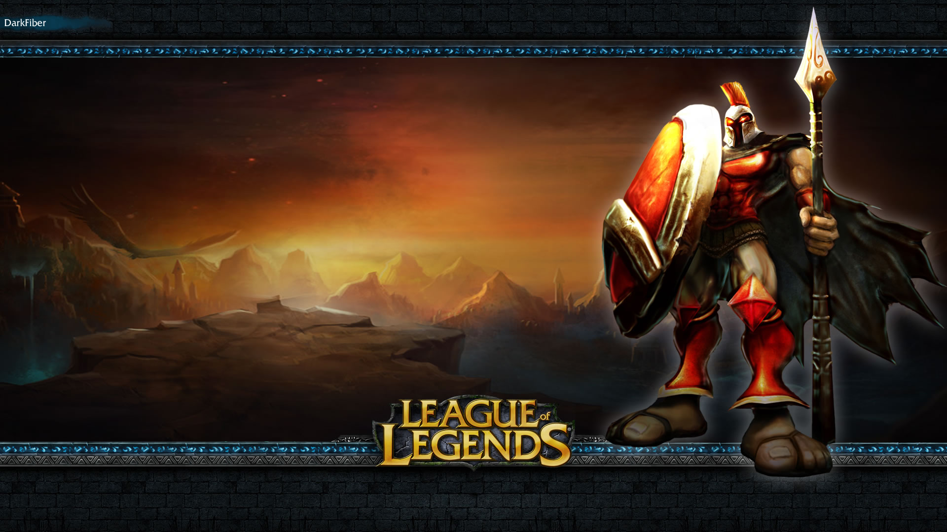 League Of Legends Pantheon Official Wallpaper