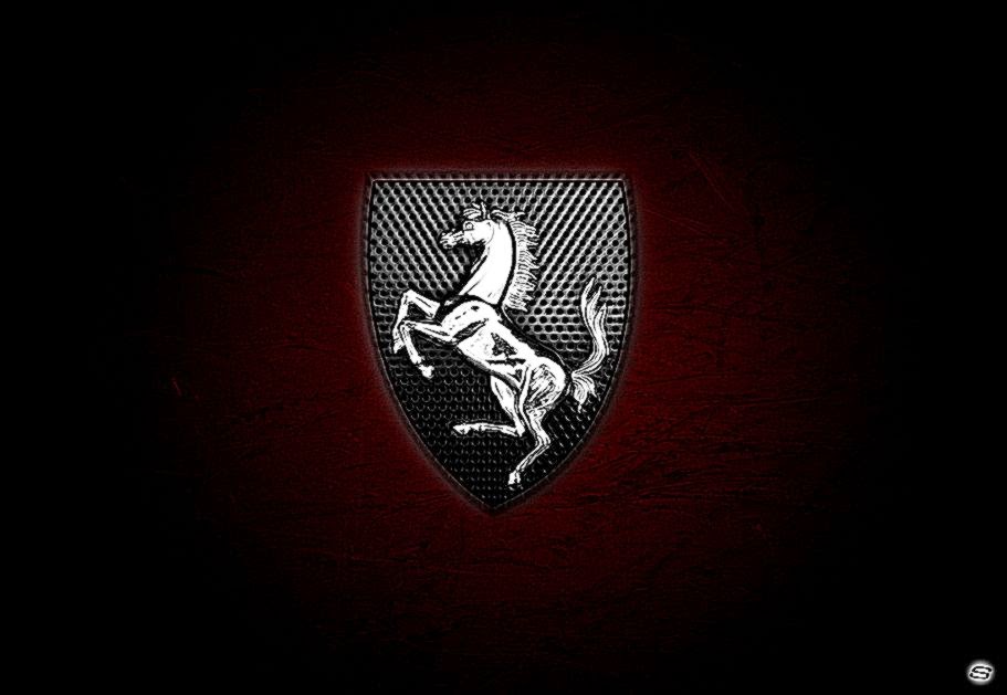 Red And Black Ferrari Logo HD Wallpaper Car