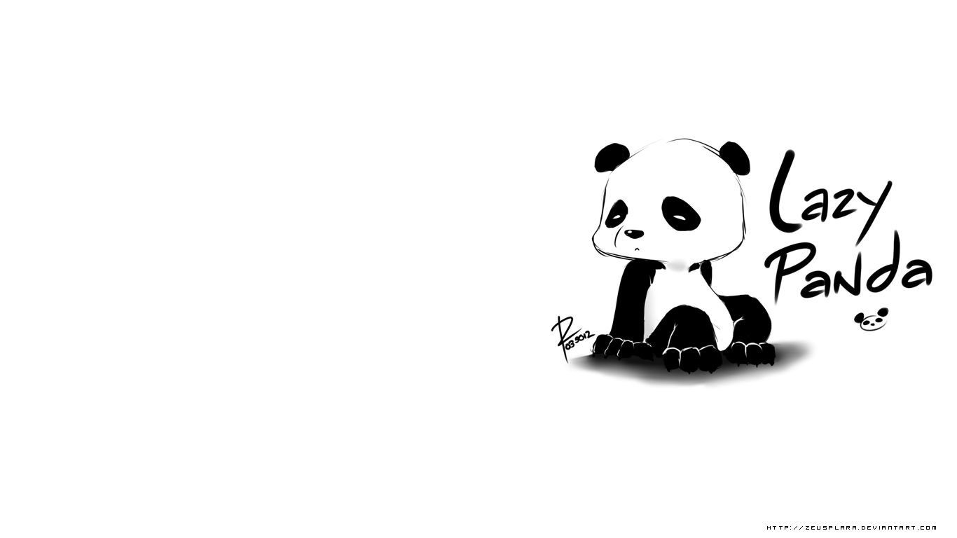 Lazy Panda Wallpaper By Zeusplara Customization Animals