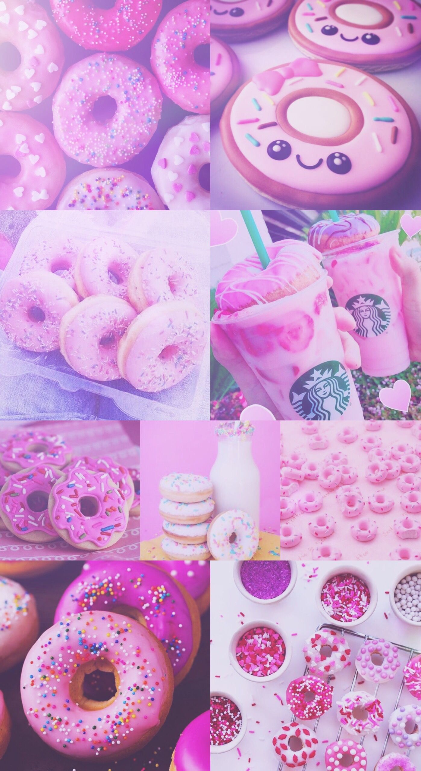 Donuts Aesthetic Background HD Wallpaper