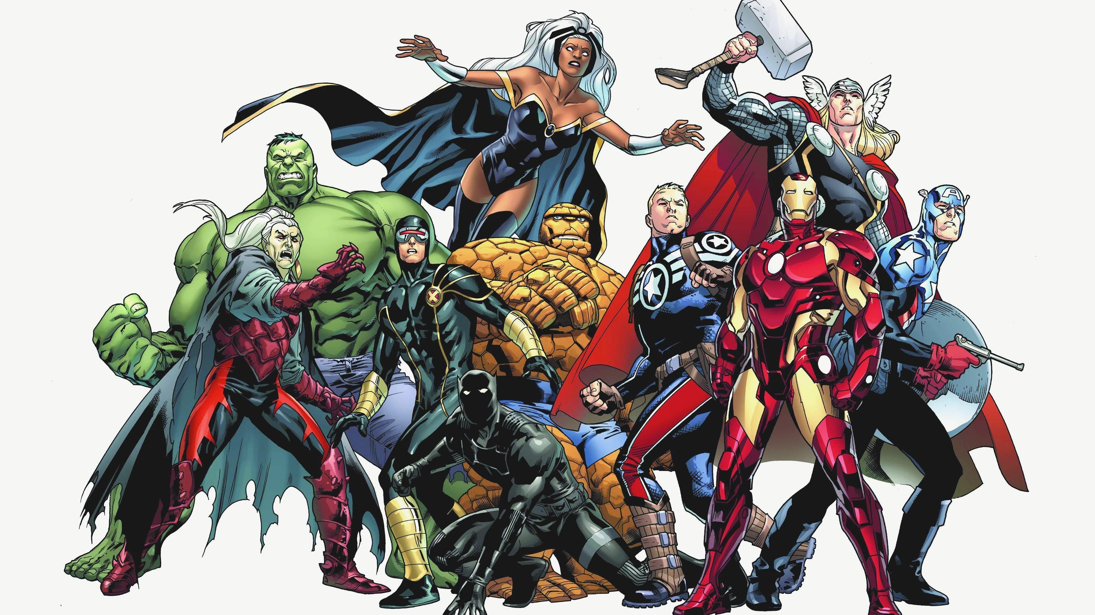 4k Marvel Characters Widescreen Wallpaper Baltana