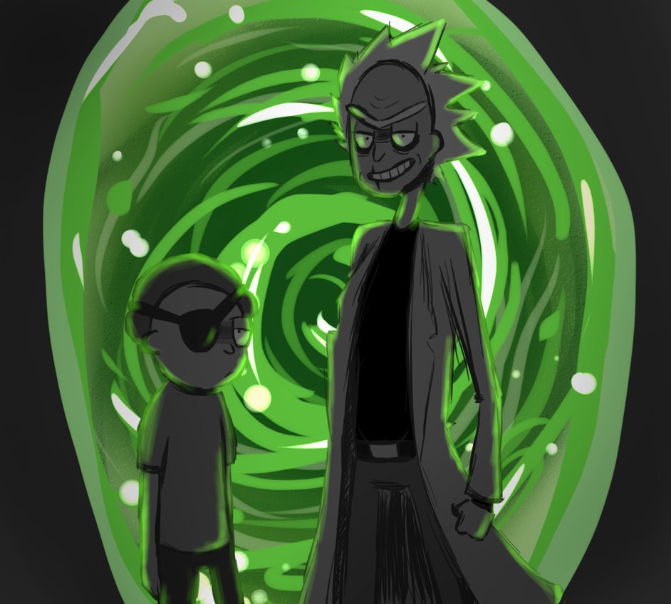 Evil Rick And Morty By Mararia0w0