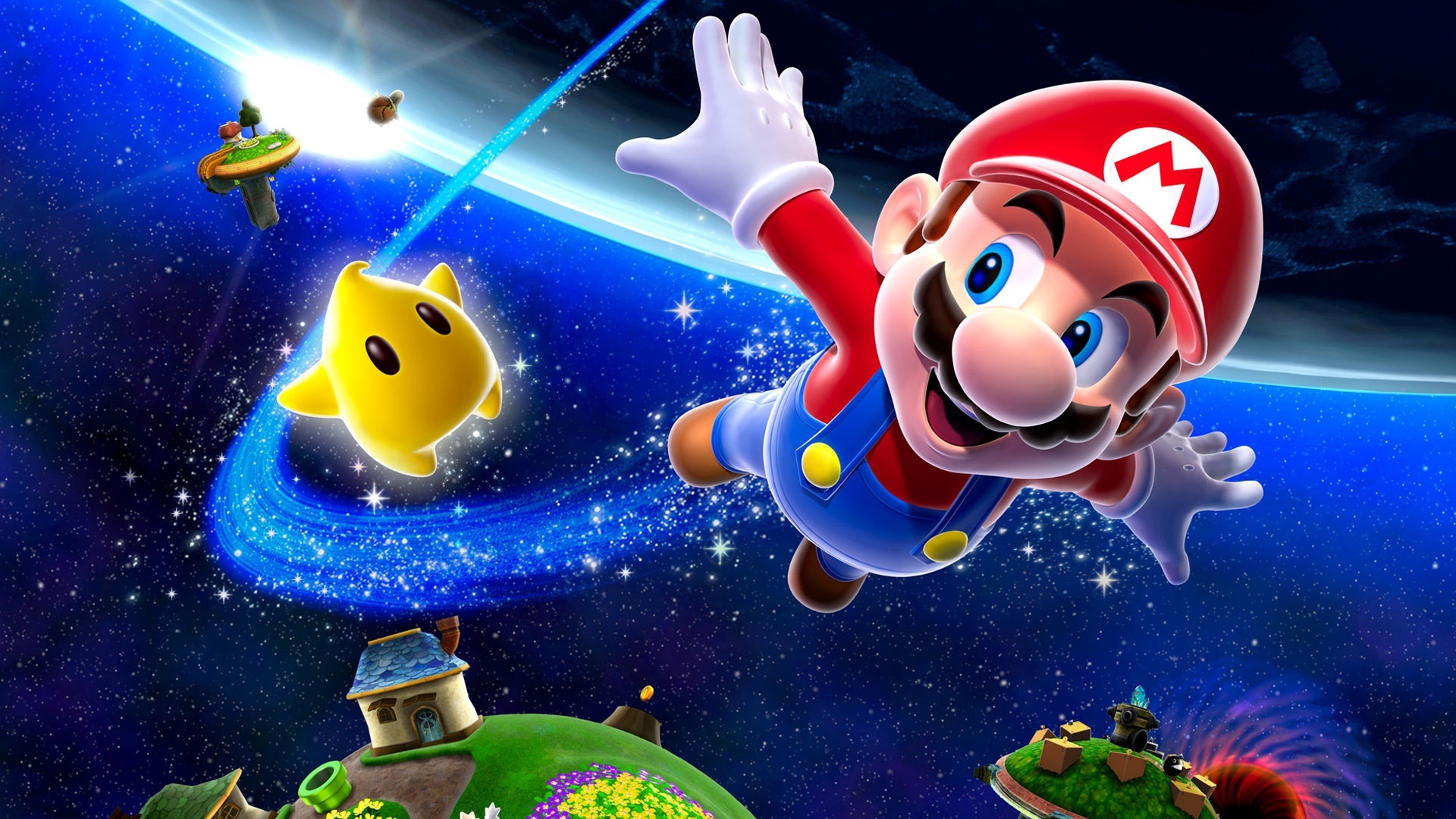 Mario Desktop Galaxy Super Background Wallpaper Image