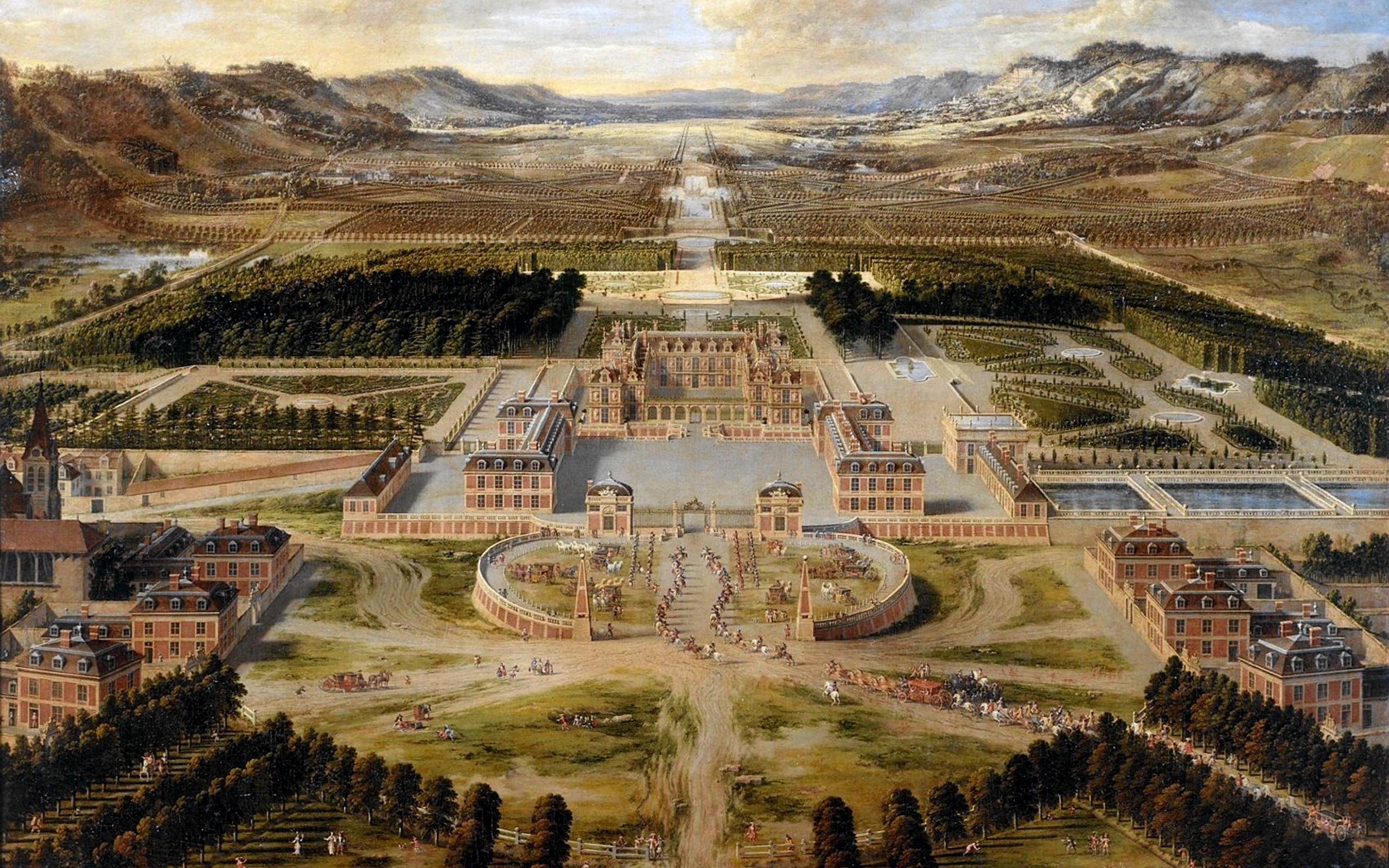 Paintings Palace Of Versailles Pierre Patel Wallpaper