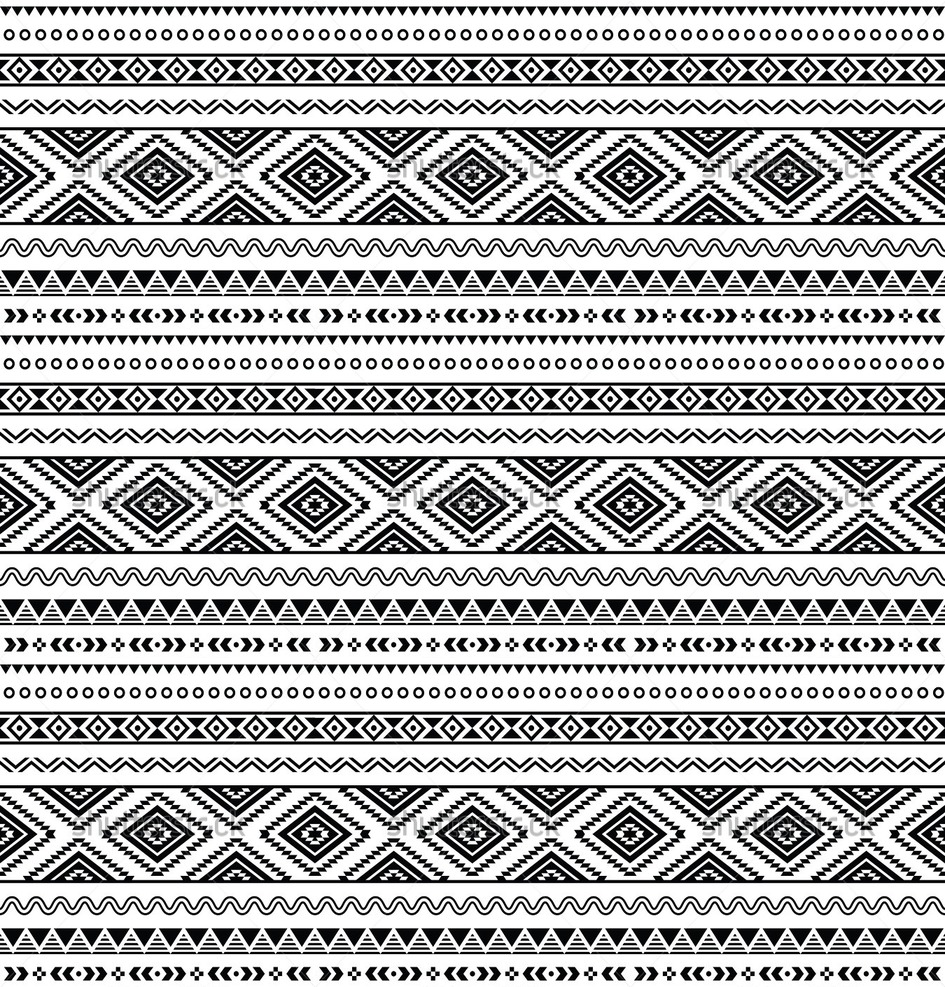 Aztec Seamless Pattern Tribal Black And White Background Car Pictures