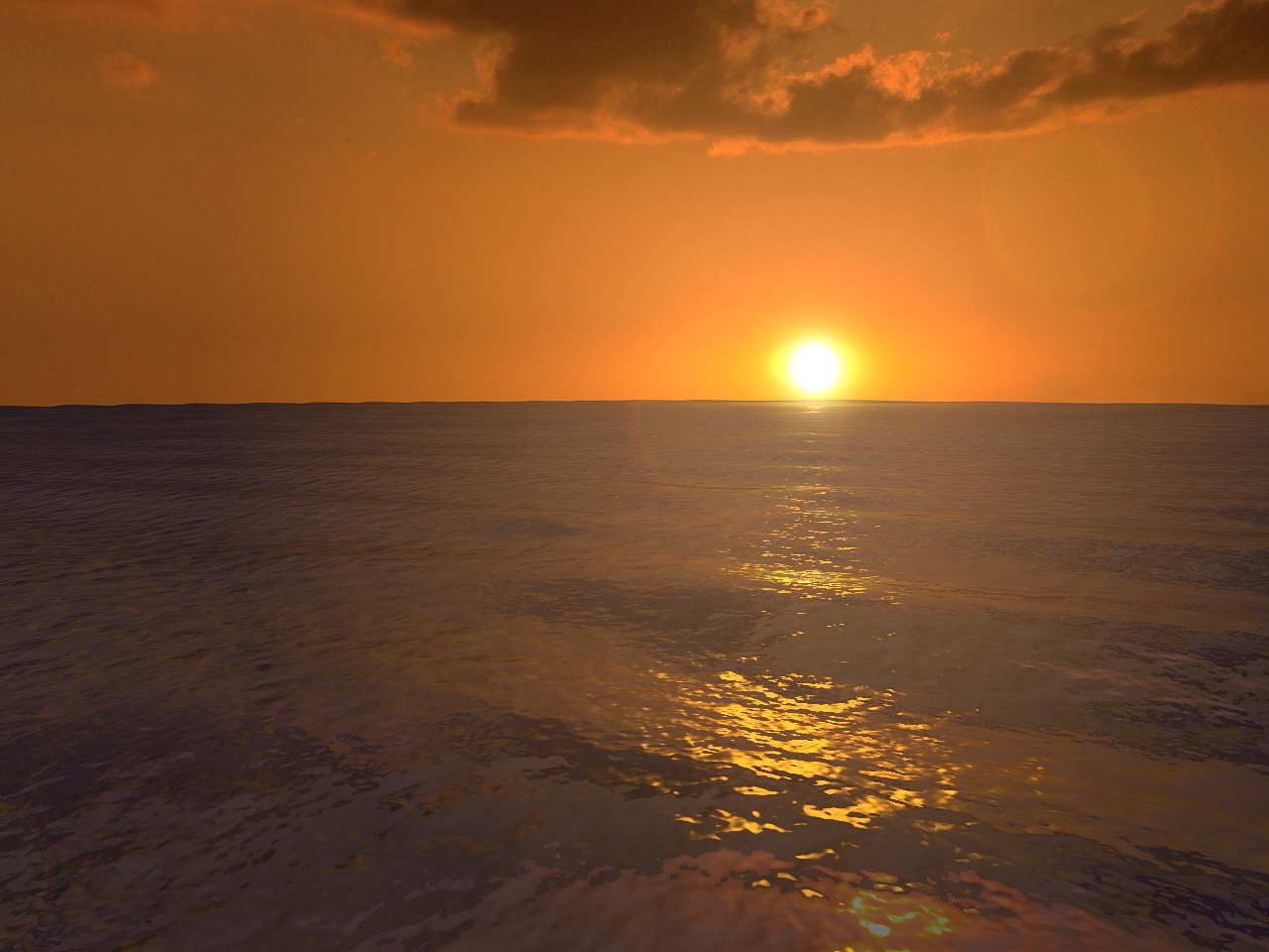 Free download Desktop backgrounds of a sunset over gentle ocean at ...