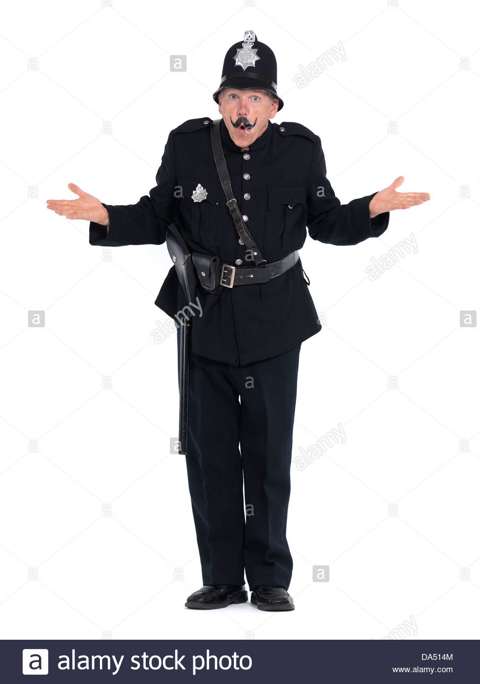 Humorous Vintage Police Officer Keystone Cop With Funny
