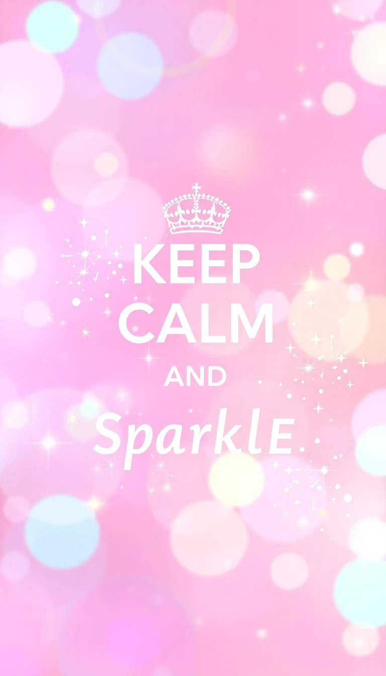 Keep Calm And Sparkle Wallpaper