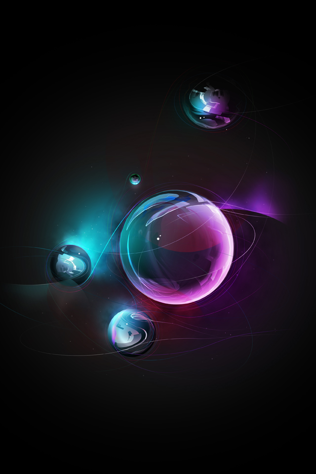Abstract Bubbles wallpaper iPhone Wallpapers