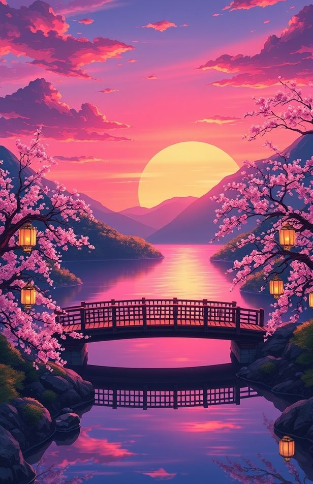 Cool Anime Landscape Wallpaper