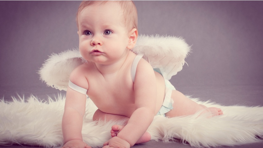 Baby Angel With Wings Wallpaper