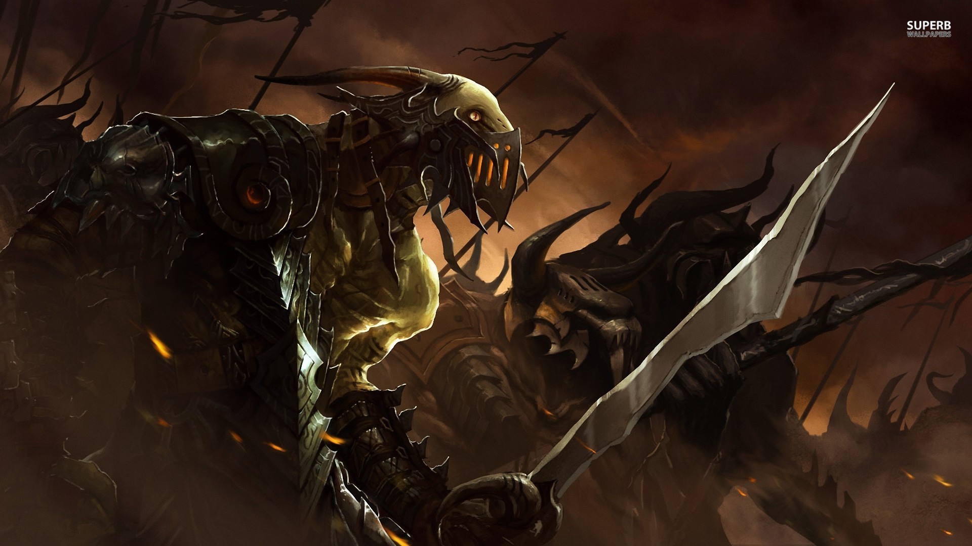 Dark Warrior HD Wallpaper