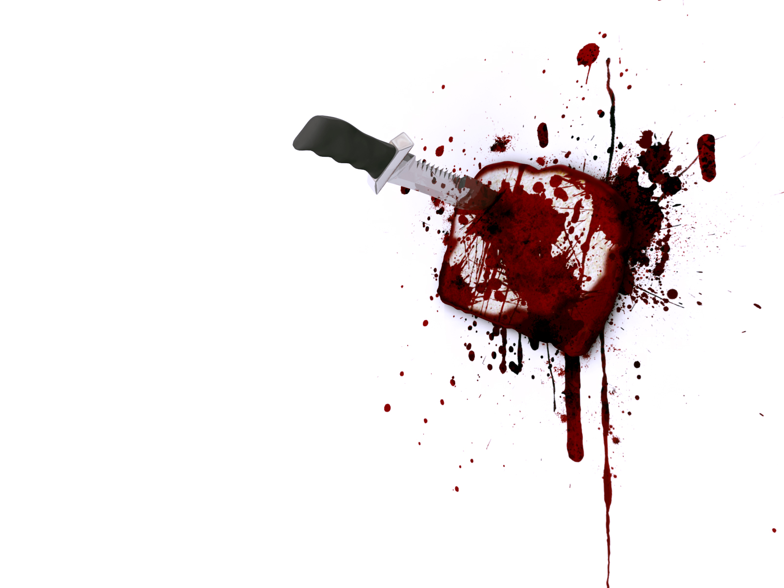 Knife And Blood Wallpaper Image