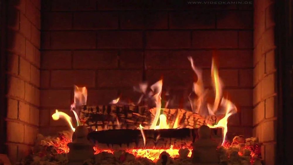 Virtual Fireplace Logs Screensaver On Tv Relaxing Dvd