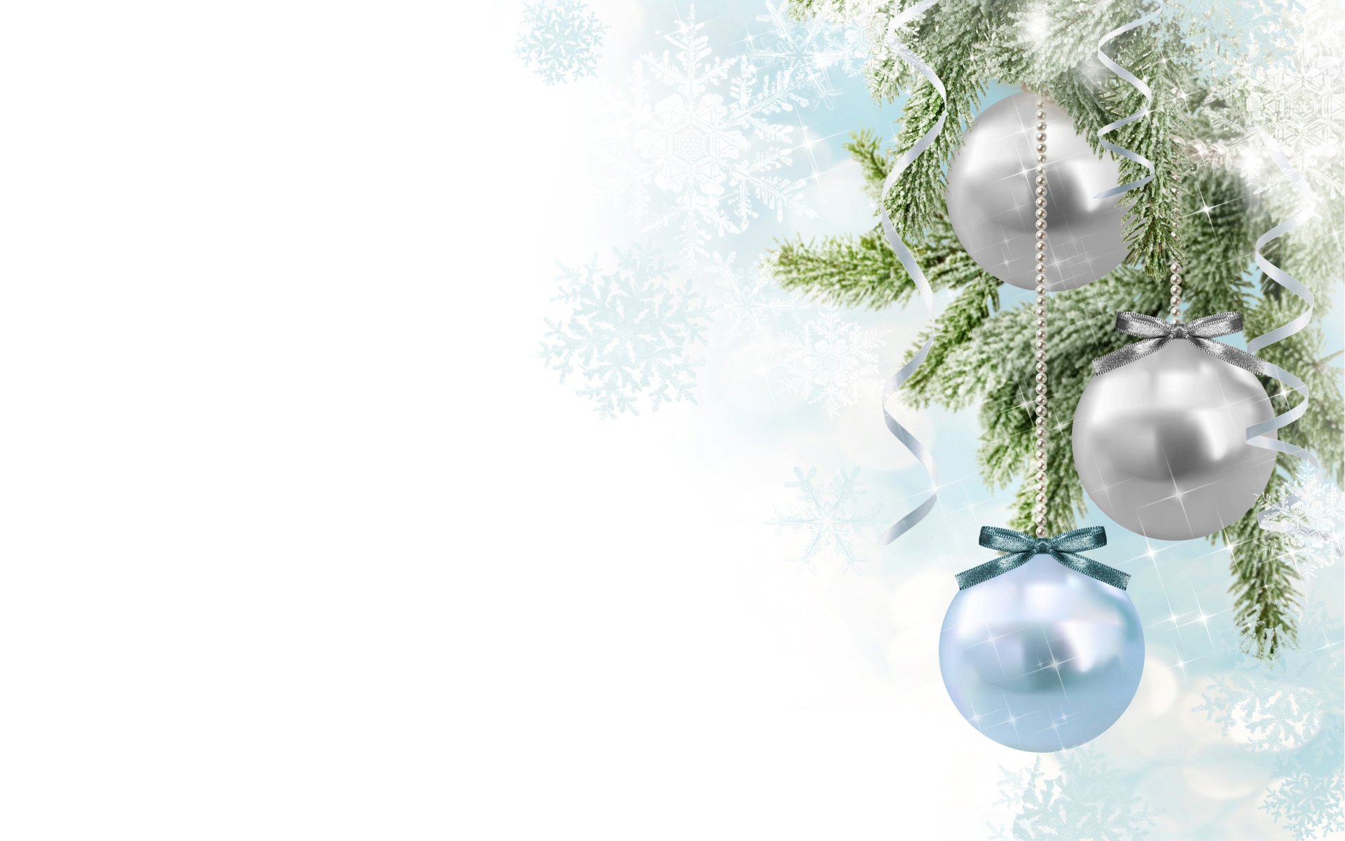 Elegant Christmas Ornaments Wallpaper