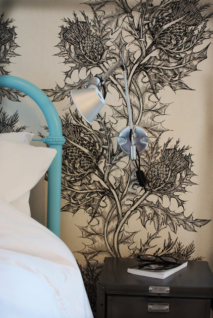 Thistle Wallpaper Eclectic Bedroom Portland By Bright