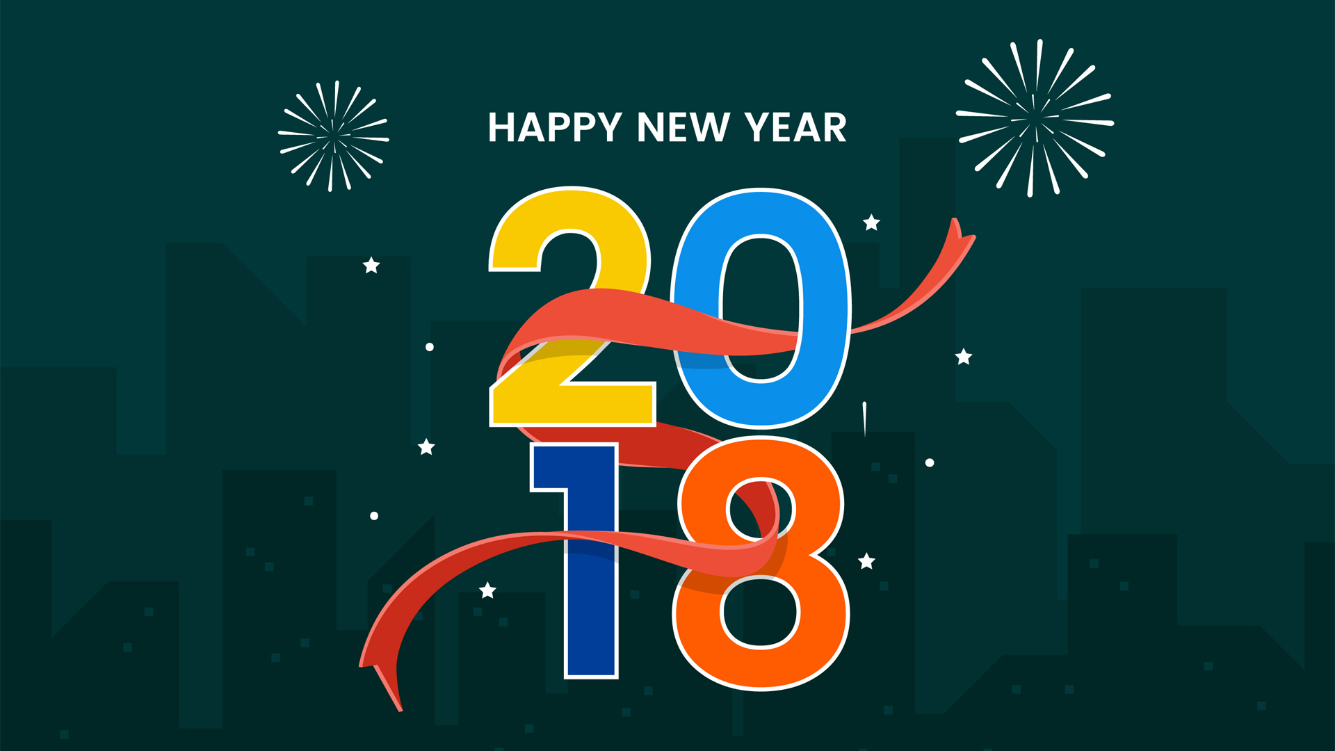 Happy New Year 2018 HD Wallpaper HD Wallpapers
