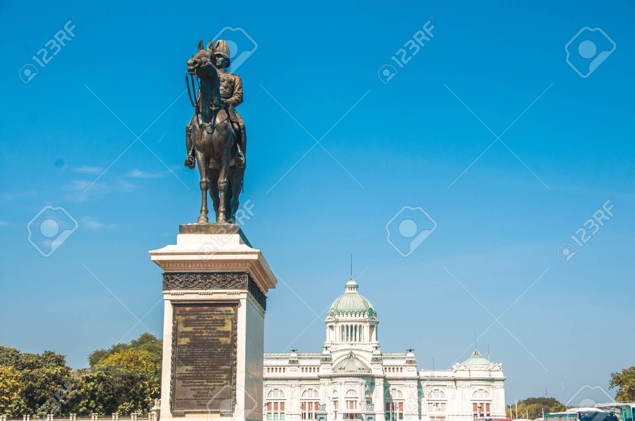 The Equestrian Statue Of King Chulalongkorn And The Anantasamakhom