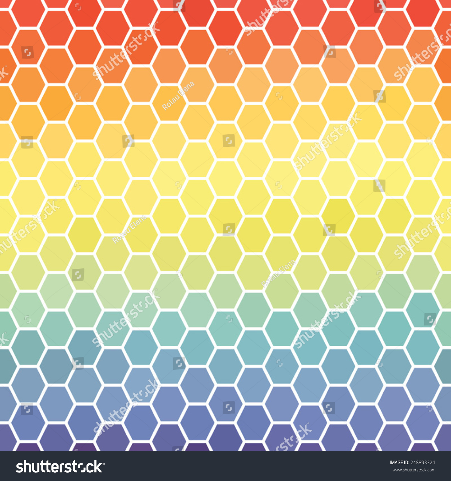 Abstract Vector Octagon Background Rainbow Gradient Stock