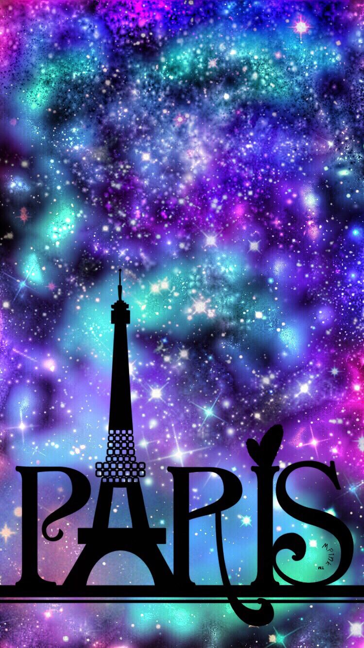 Paris Night Sky Galaxy Wallpaper My Creations In
