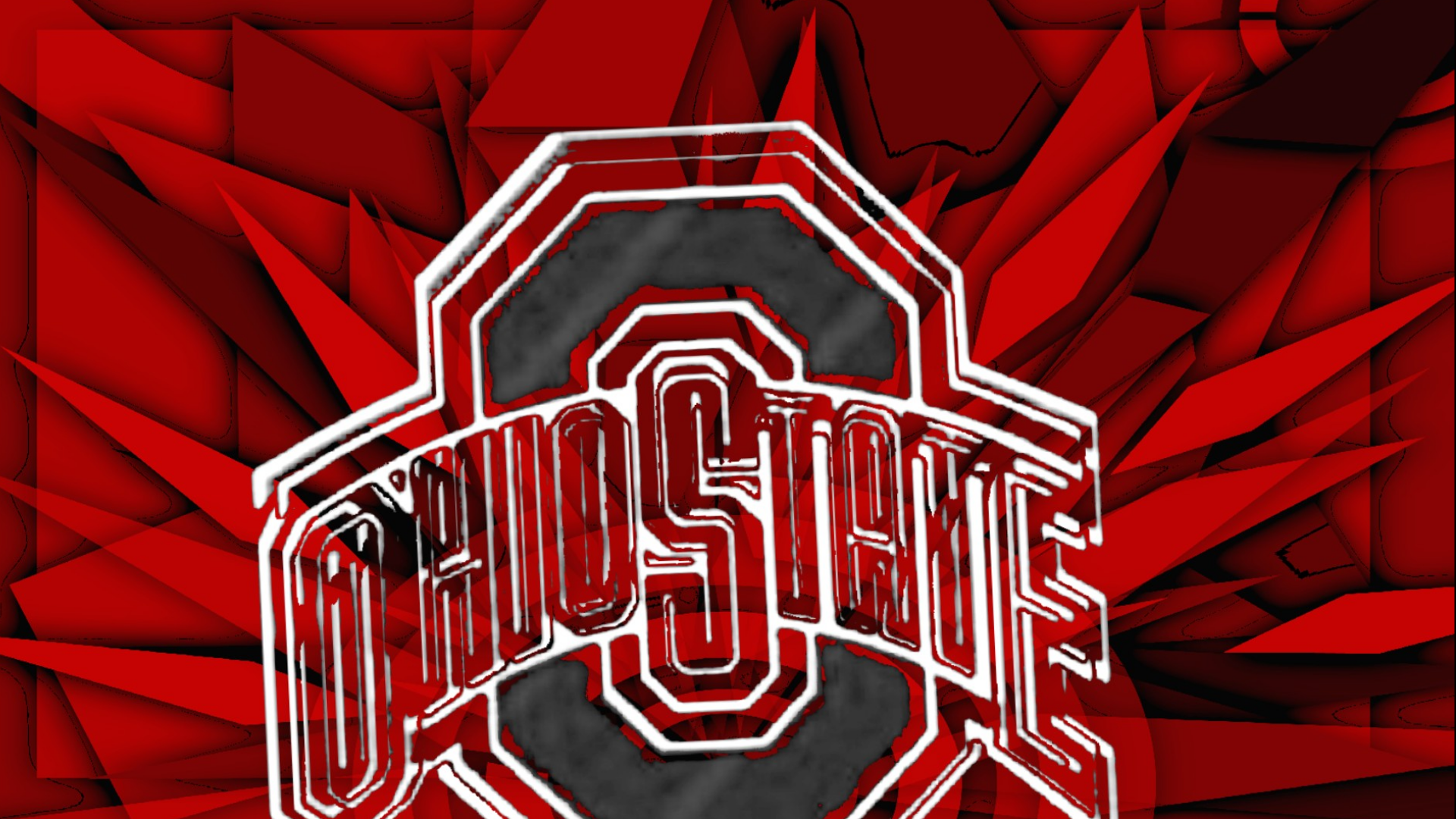 Ohio State Gray Block O Buckeyes Wallpaper