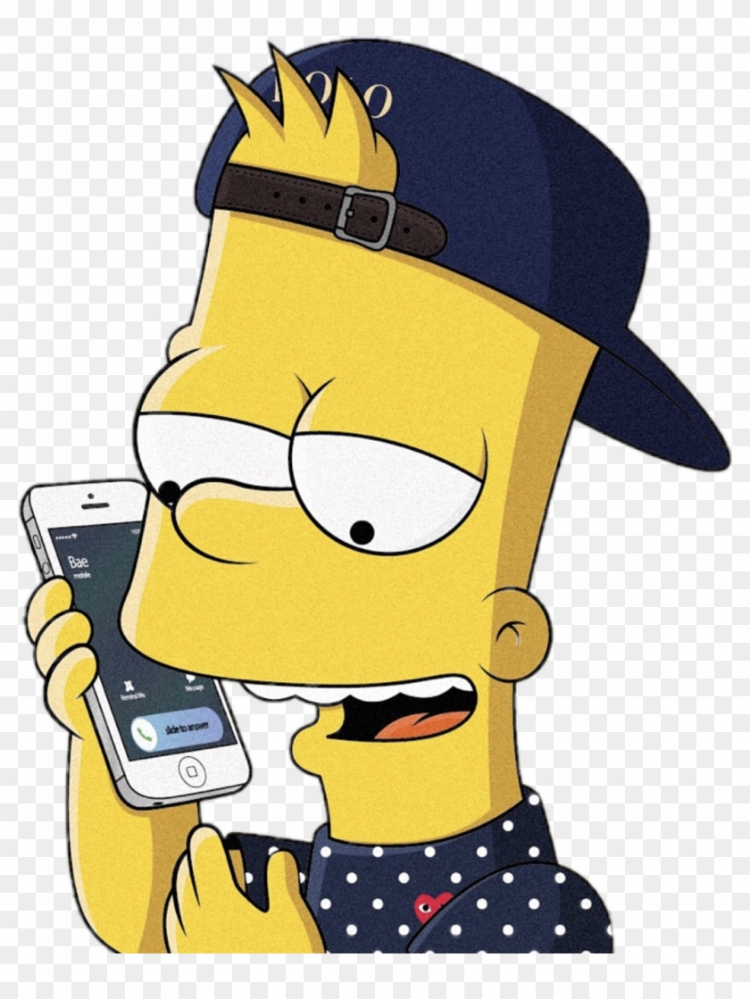 Bart Simpson Simpsons iPhone Polo Lacoste Yeezy Supreme HD Png