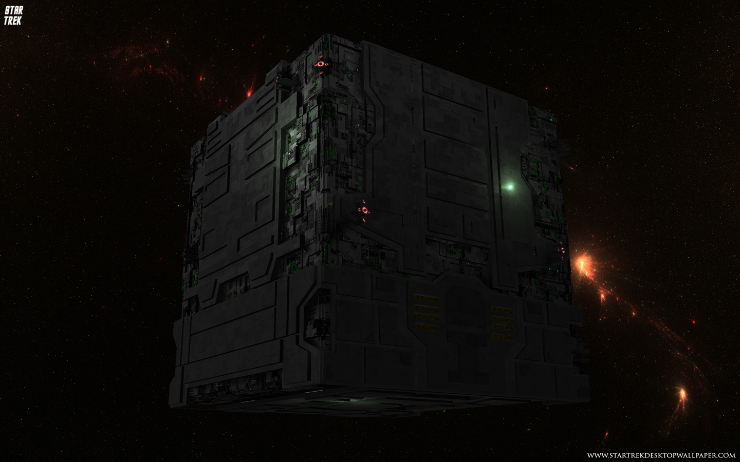 Trek Borg Tactical Cube Star Puter Desktop Wallpaper