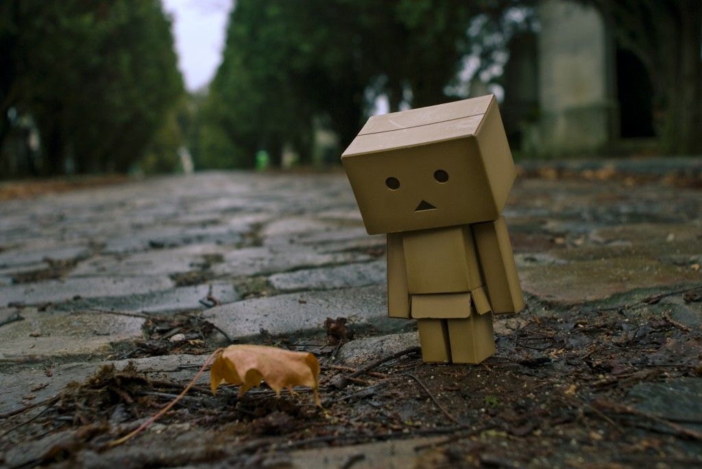 Sad Cardboard Robot
