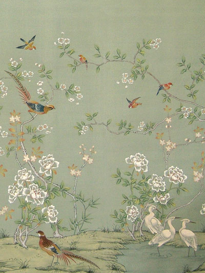 Chinoiserie Wallpaper Painted