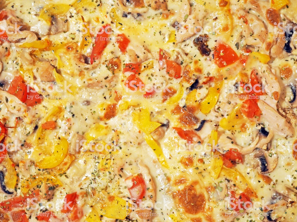 Pizza Provence Background With Pepper Tomatoes Cheese