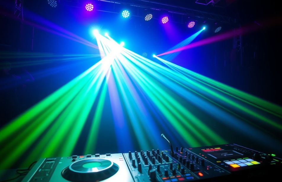 Led Dj Lights Wallpaper