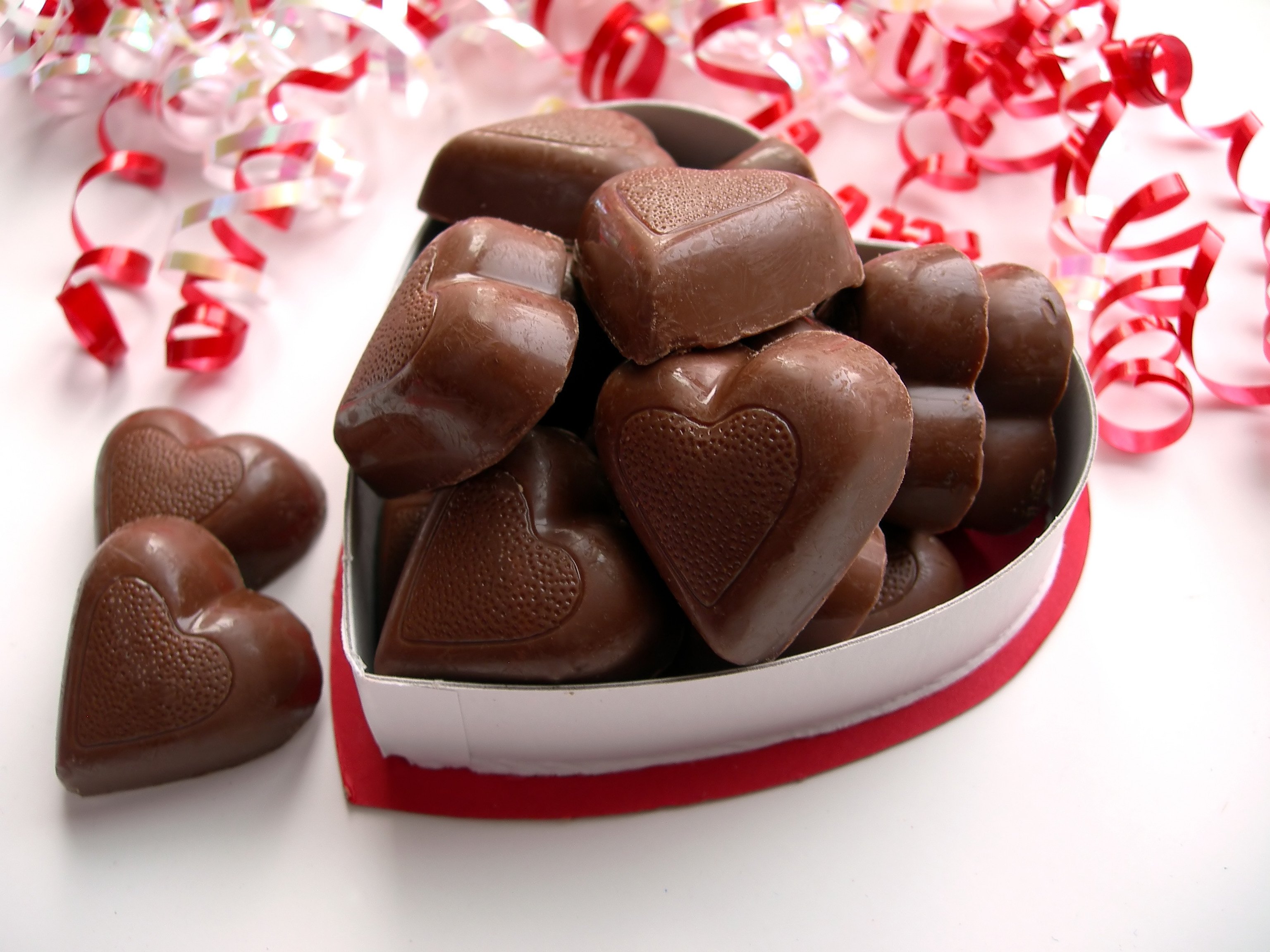 Day Mood Love Holiday Valentine Heart Candy Chocolate Sweets Wallpaper