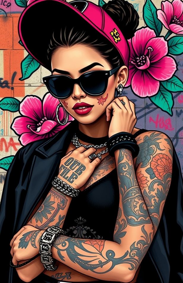 Mexican Gangster Girl Wallpaper