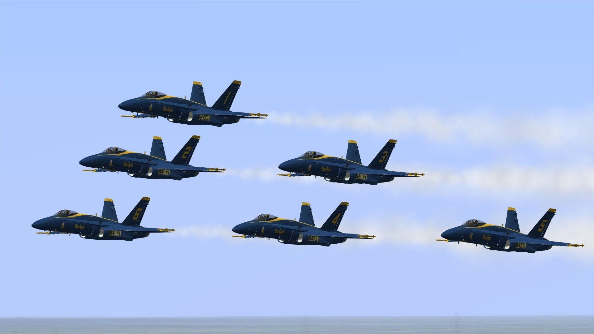Airplanes Us Navy Widescreen Stunt Flying Usn Blue Angels Fa Hor