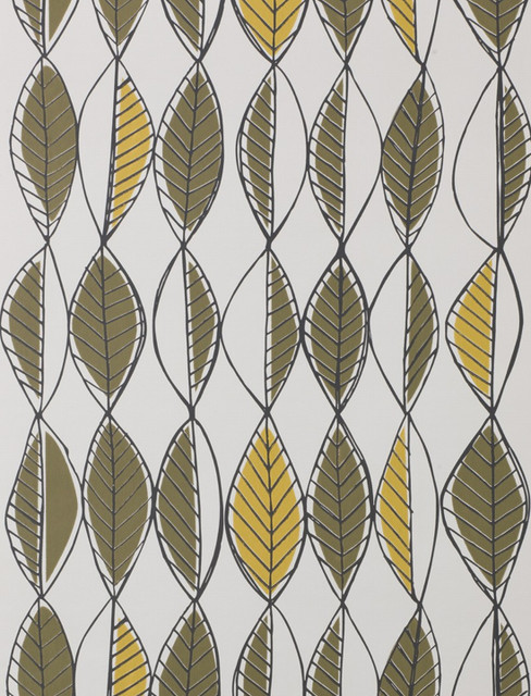 Retro Leaves Wallpaper Modern By Ferm Living
