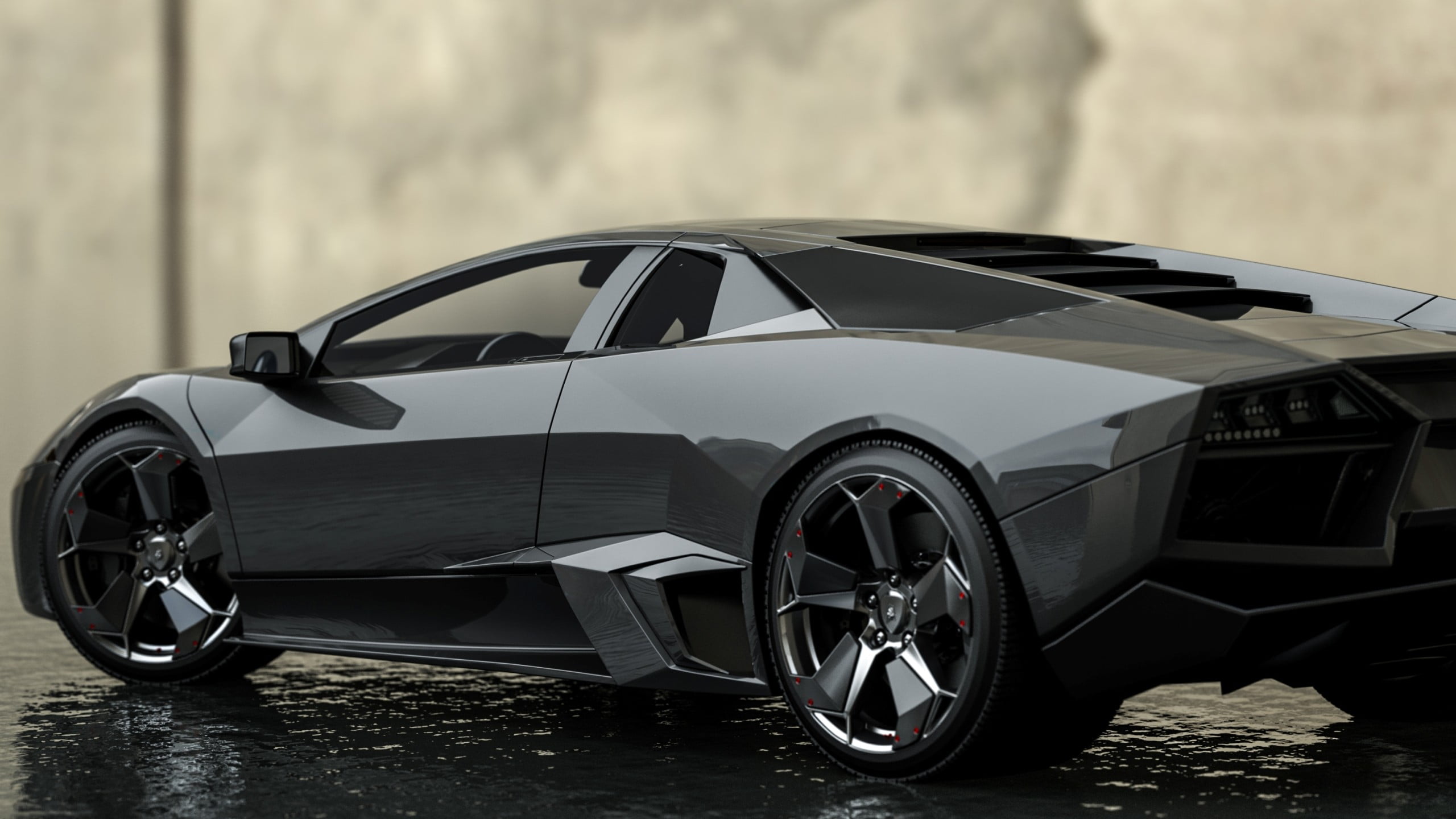 Black Lamborghini Die Cast Model Car Reventon