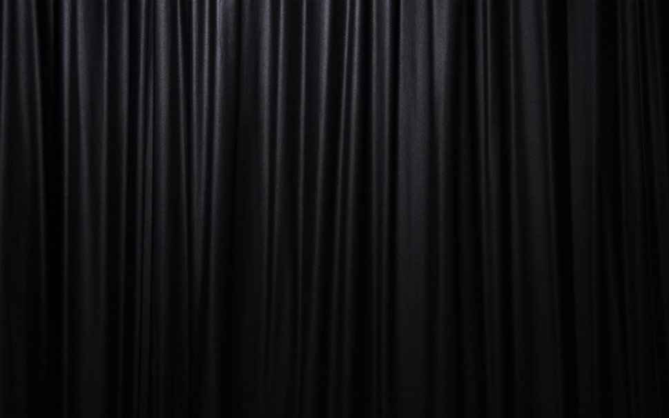 Black stage curtain background Royalty Free Vector Image