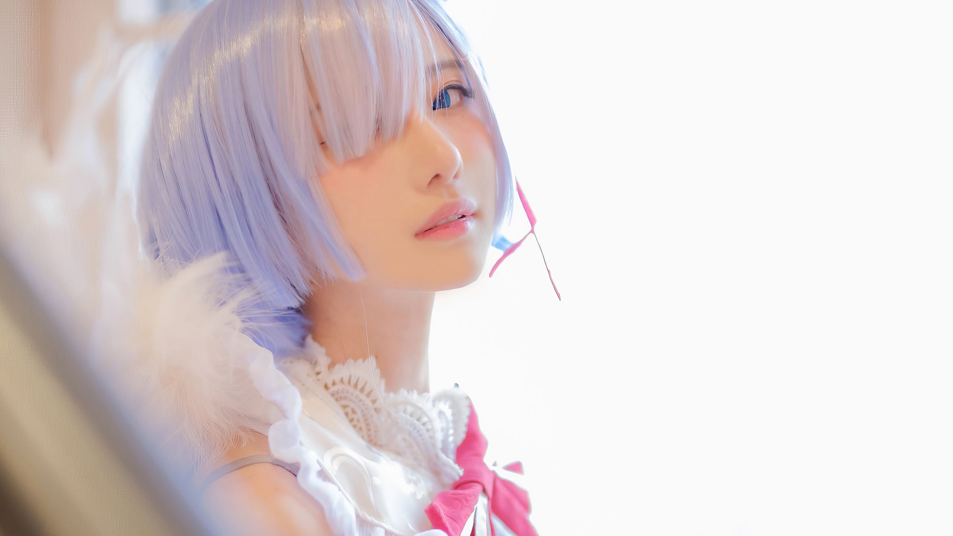 Rem Re Zero Cosplay Girl HD 4k Wallpaper