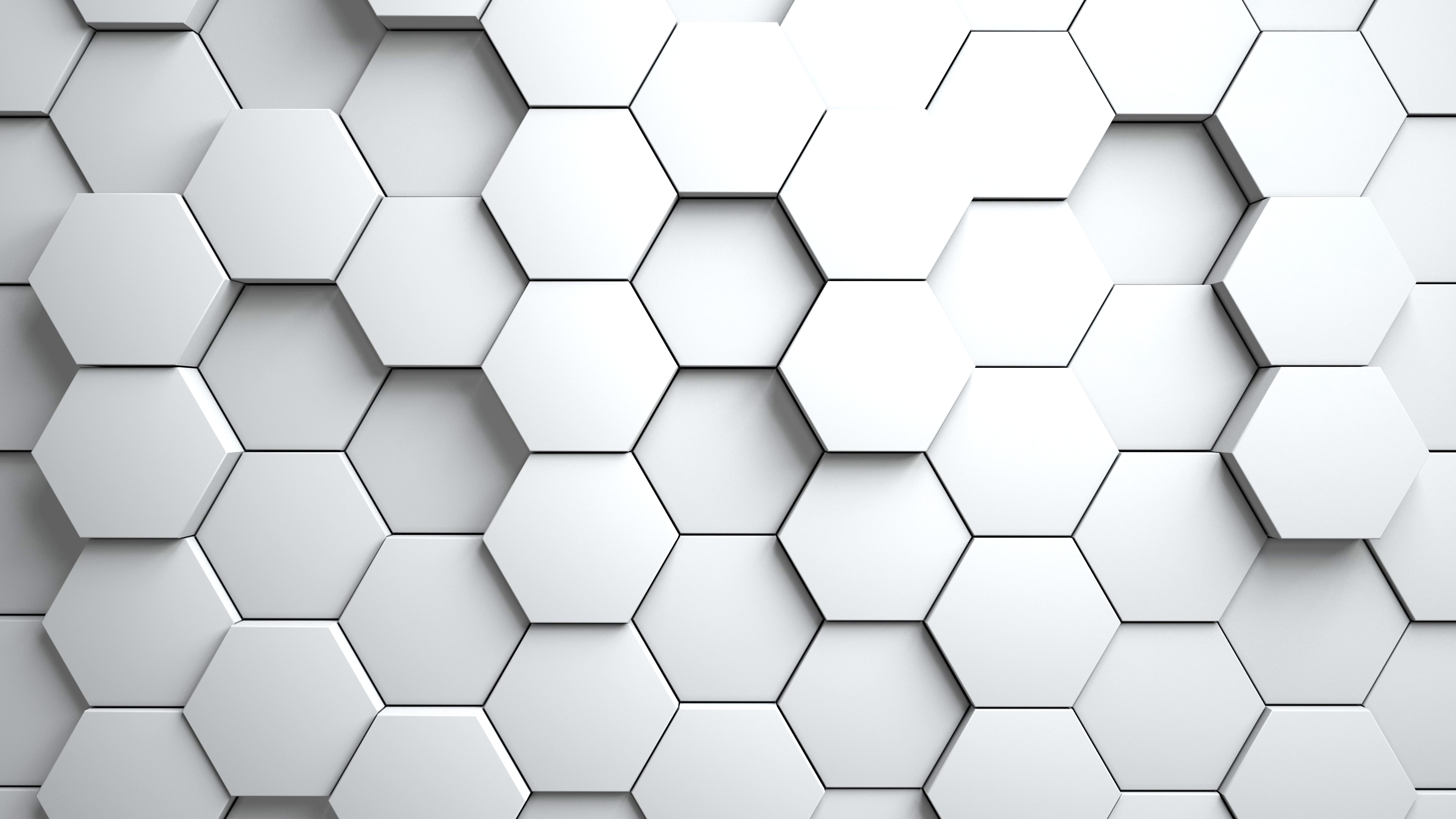 3d White Abstract Wallpaper