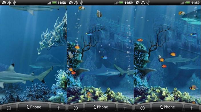 Shark Reef Live Wallpaper v100apk   Wallpaper   Aplikacje Android 704x392