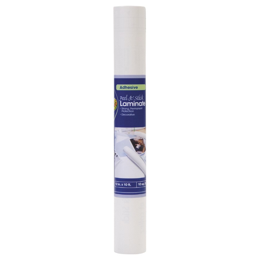 Duck Covers 10 ft x 12 in White Peel and Stick Adhesive Shelf Liner 900x900