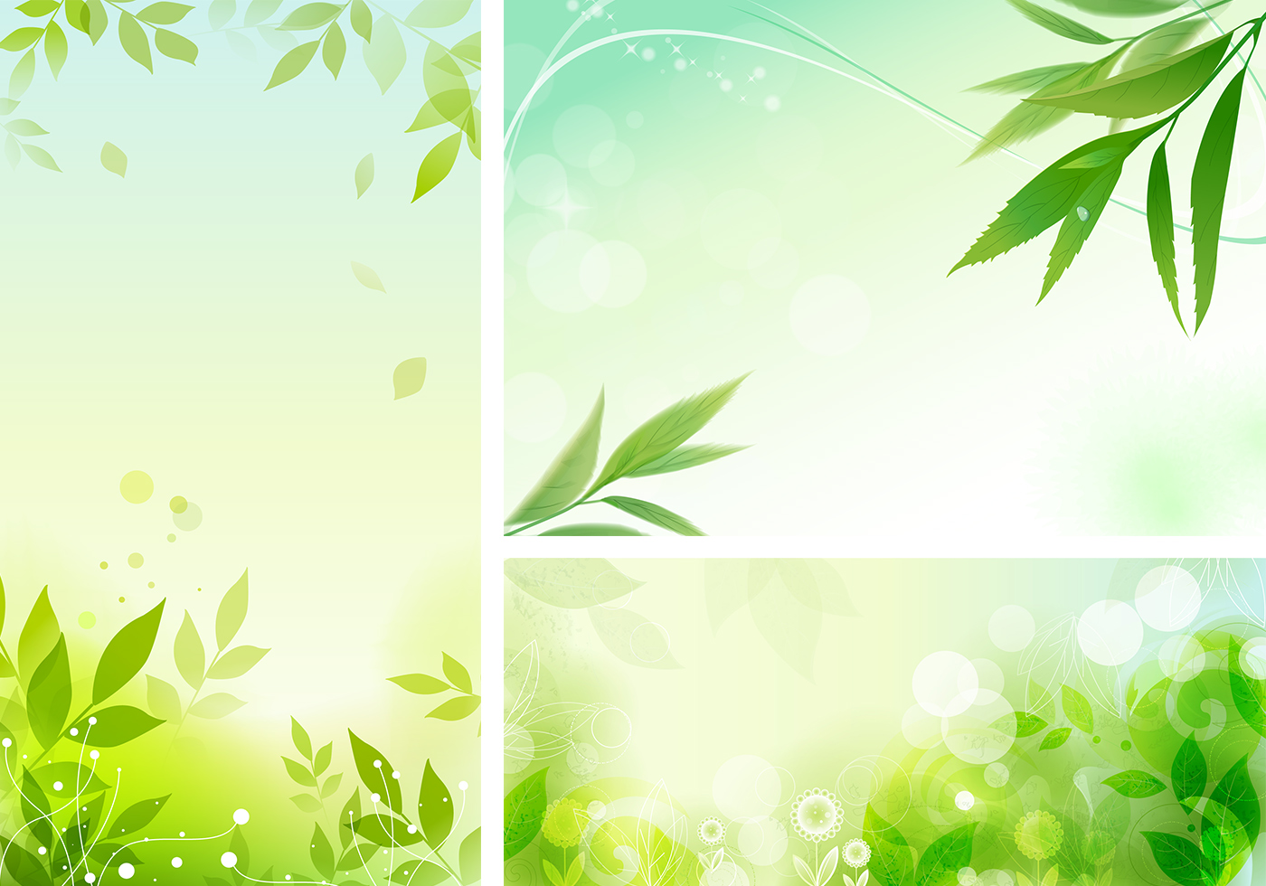 Leafy Anic Vector Wallpaper Pack Art