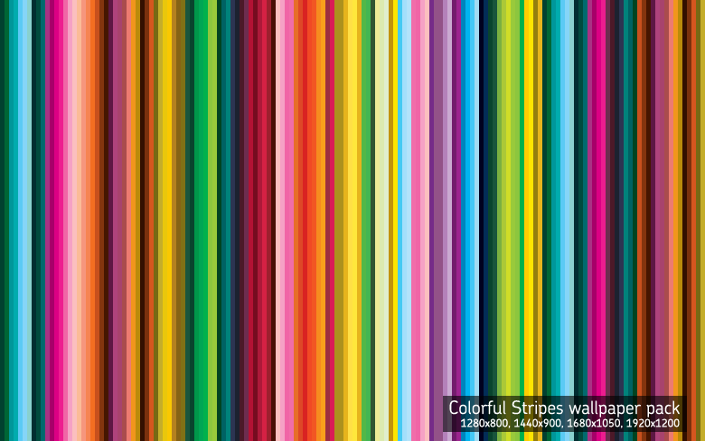 Colorful Stripes Wallpaper by linuslundahl